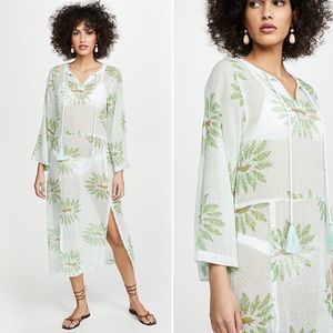 Roberta Roller Rabbit Sleepy Leopard Lotella Cover Up S M L Kurta Tunic Swim